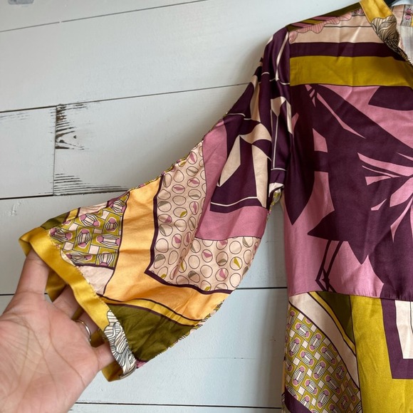 Johnny Was Elora Printed Silk-Blend Dress - Picture 5 of 7